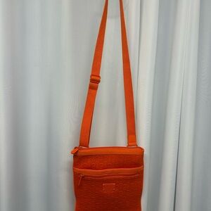 Michael Kors Vibrant Orange neoprene Crossbody Bag